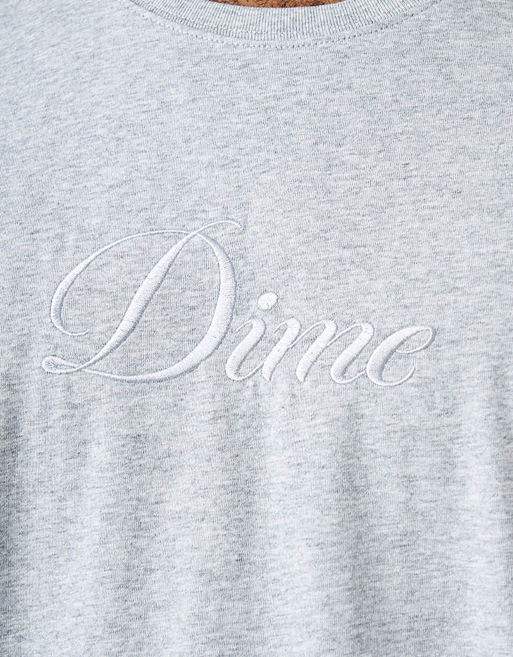 Dime MTL Cursive T-Shirt - Heather Gray