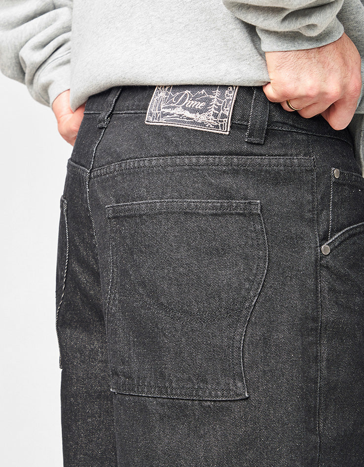 Dime MTL Baggy Denim Pant - Black Washed