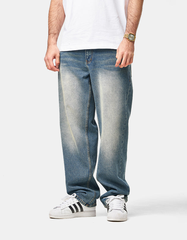 Dime MTL Relaxed Denim Pant - Sandblasted Indigo
