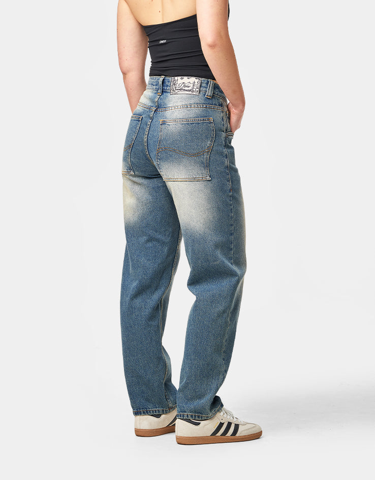 Dime MTL Relaxed Denim Pant - Sandblasted Indigo