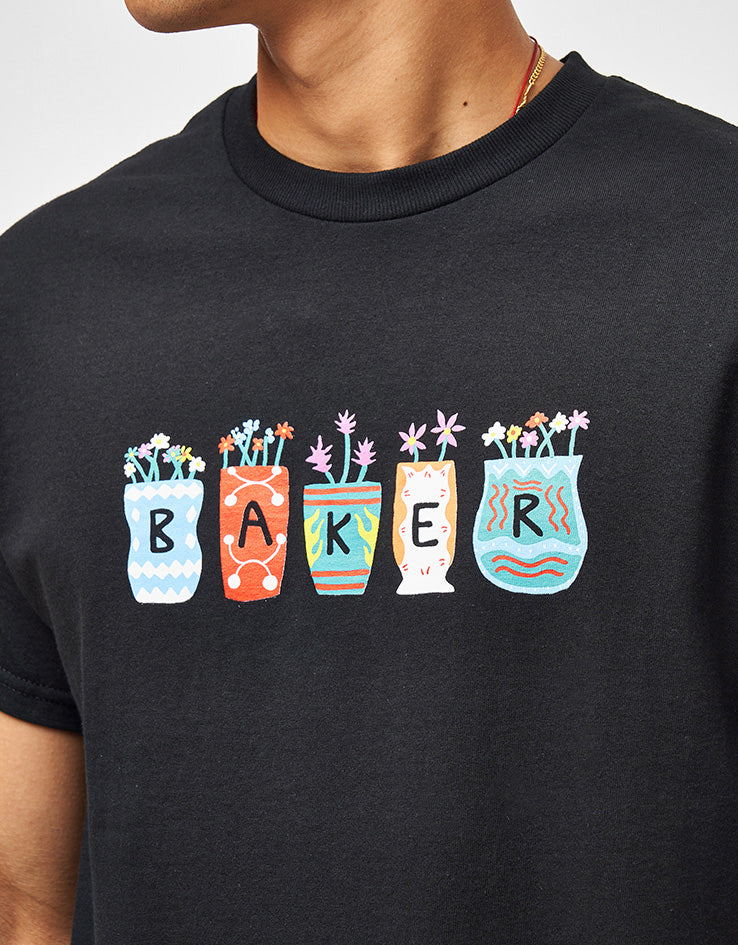 Baker Pots & Flowers T-Shirt - Black