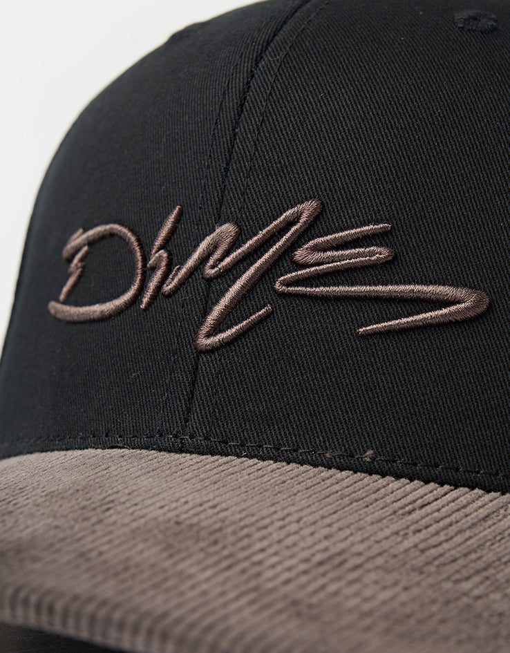 Dime MTL Scribble Full Fit Snapback Cap - Black