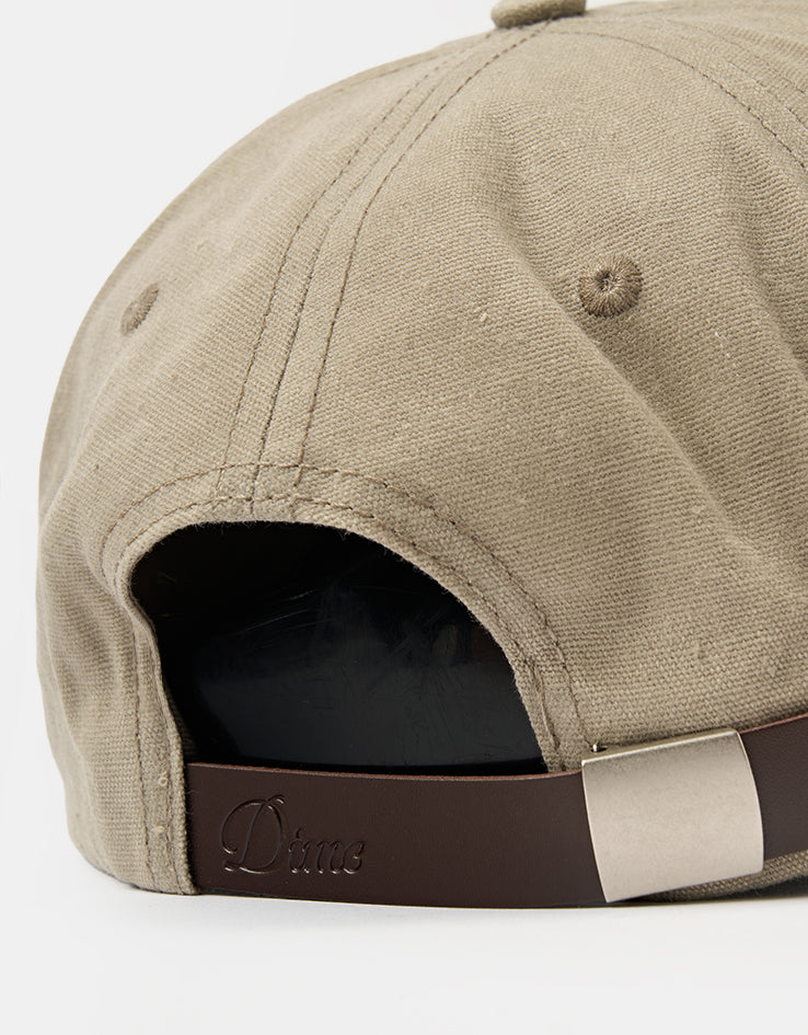 Dime MTL Waxed Worker Strapback Cap - Taupe