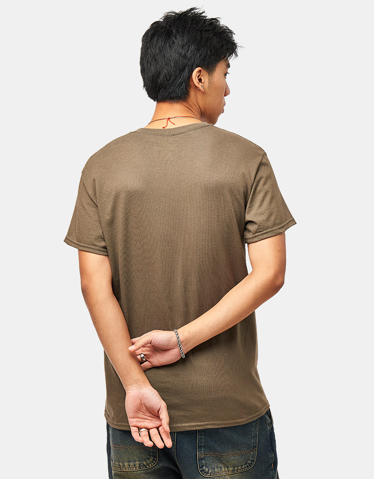 Girl Stomp Pedals T-Shirt - Olive