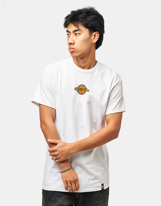 Girl Full Court Logo T-Shirt - White