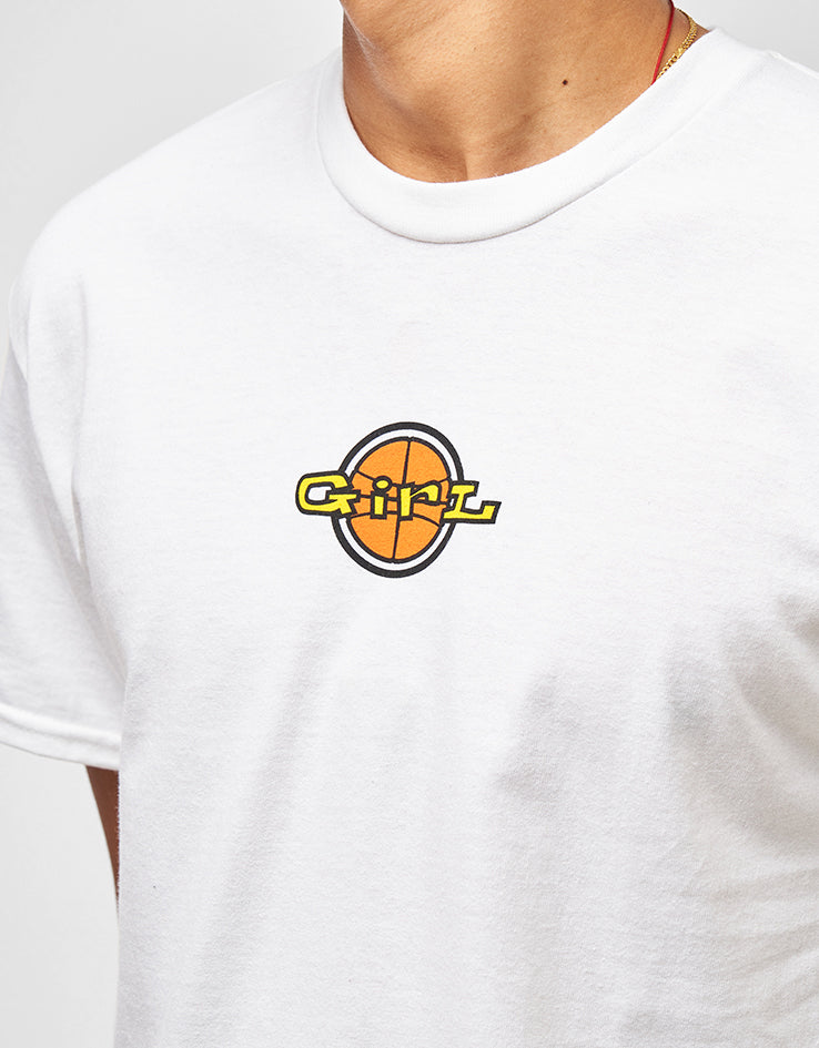 Girl Full Court Logo T-Shirt - White