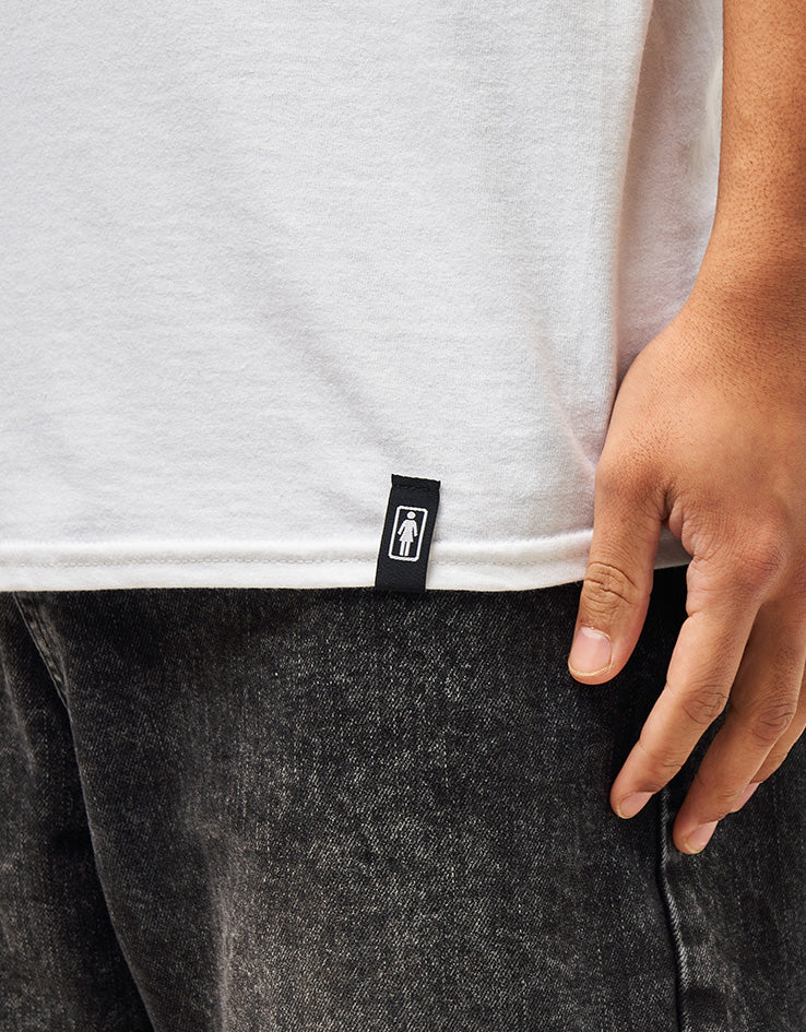 Girl Full Court Logo T-Shirt - White