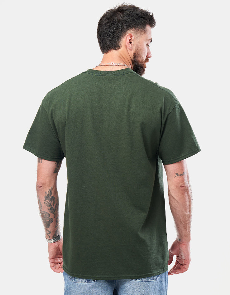 Thrasher Fuego T-Shirt - Forest Green