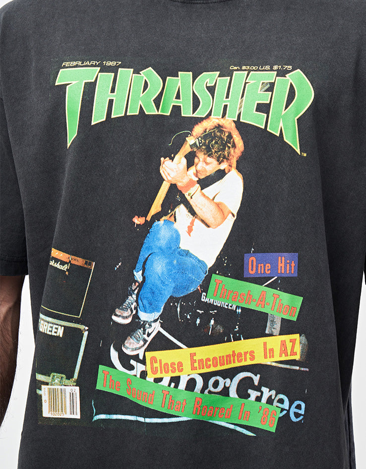 Thrasher February 1987 Vintage T-Shirt - Black