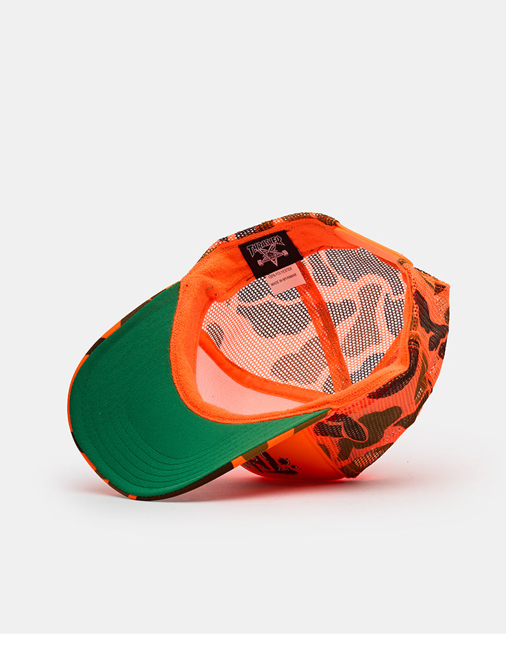 Thrasher Wet Paint Trucker Cap - Orange Camo