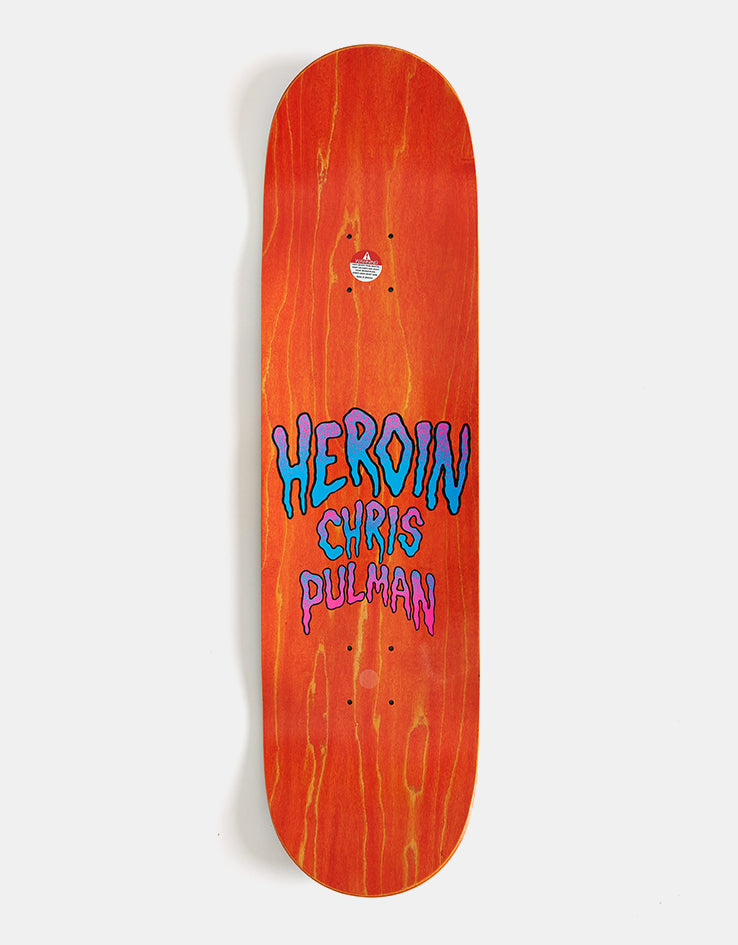 Heroin Pulman Eyes Skateboard Deck - 8.5”
