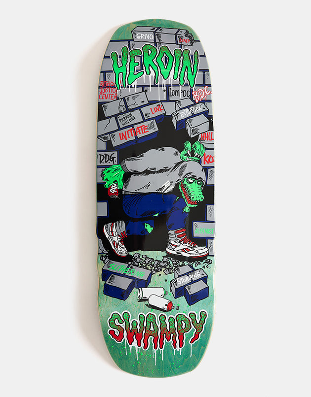 Heroin Swampy Stomp Skateboard Deck - 10.5”