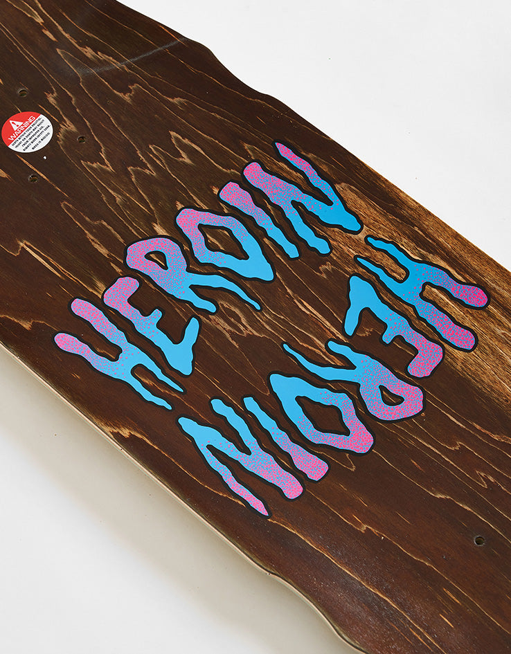 Heroin Seeing Double Mutated Gold Skateboard Deck - 9.5”