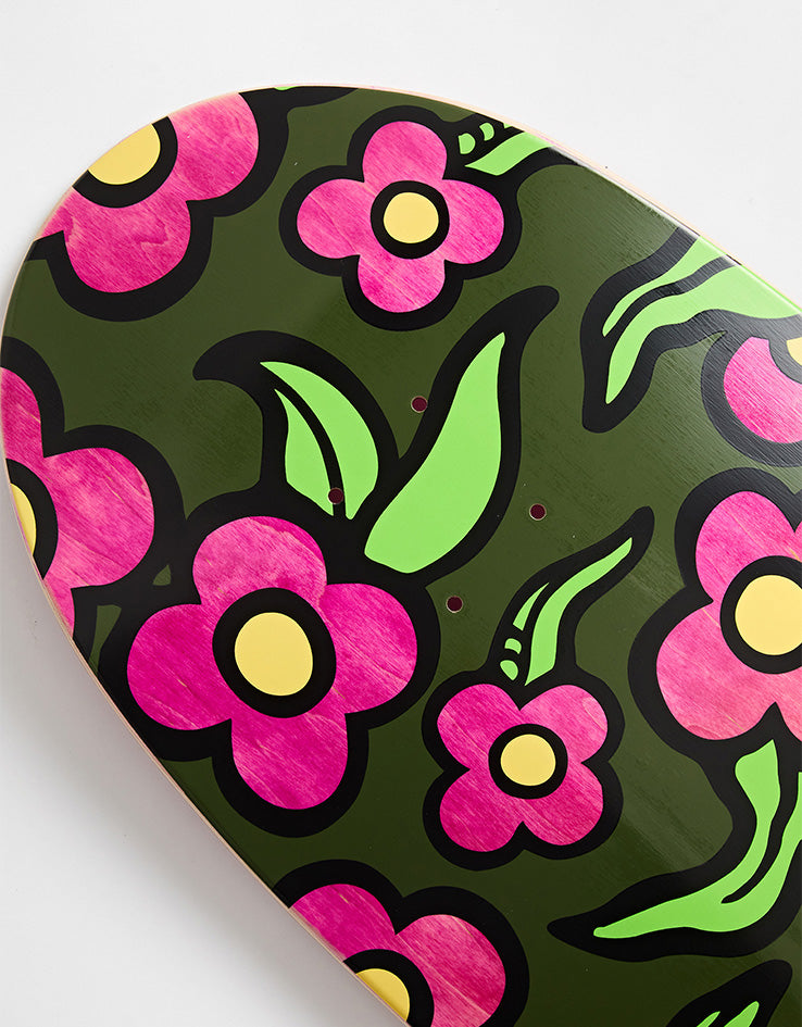 Krooked Team Zogger Widstyle Flowers Skateboard Deck - 10.75"