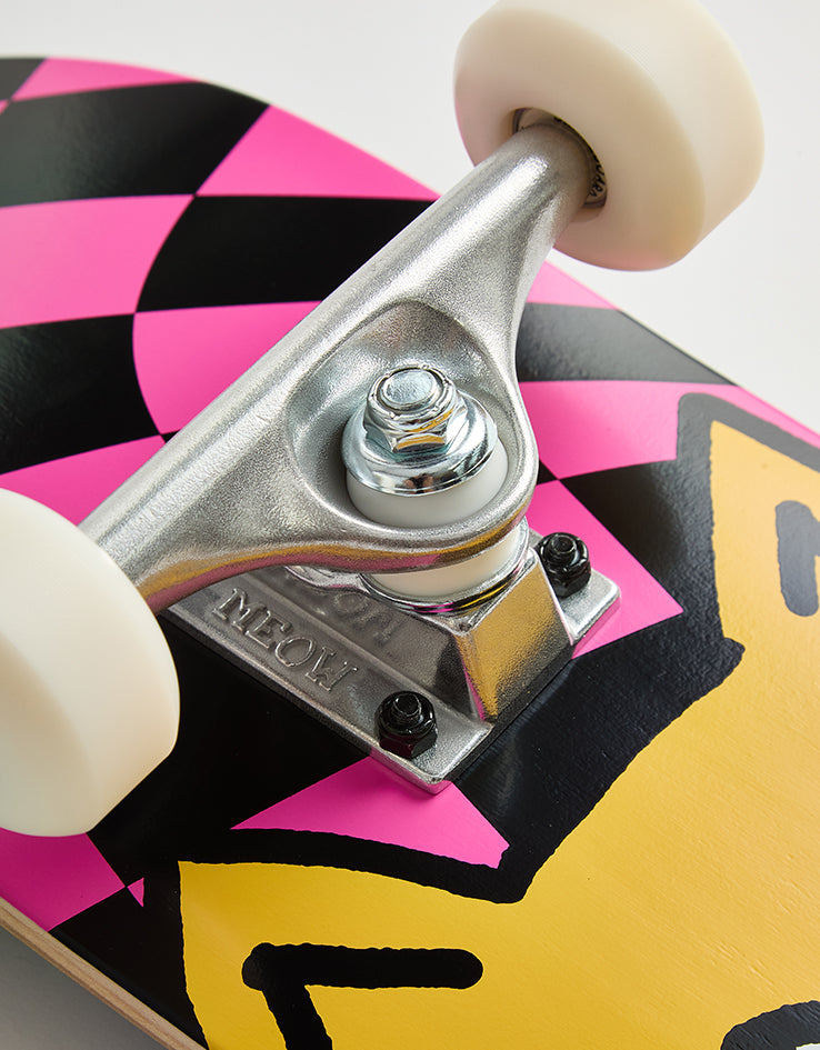 Meow Big Cat Checker Twist Complete Skateboard - 6.5"