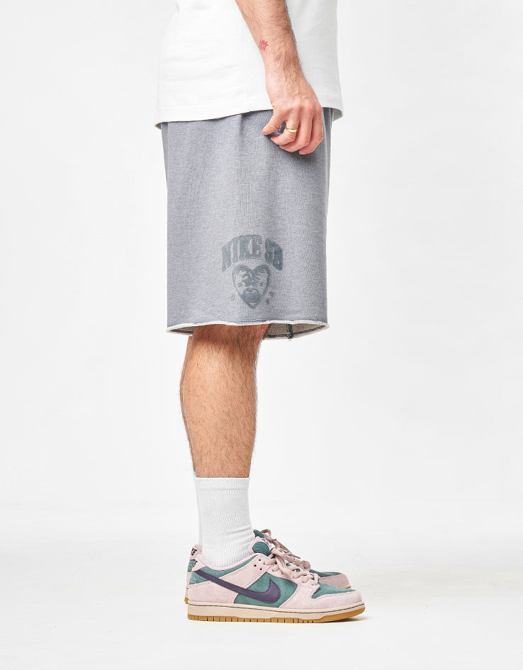 Nike SB GFX Fleece Shorts - Cool Grey/Heather/White