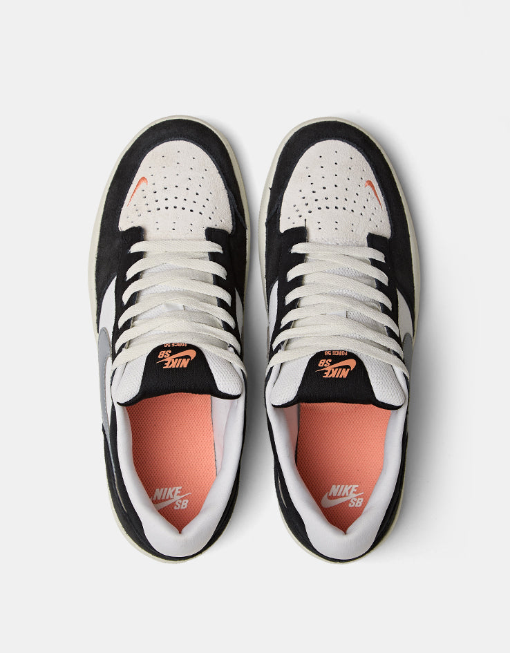 Nike SB Force 58 Skate Shoes - Black/Cool Grey-Summit White-Sail