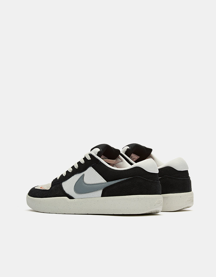 Nike SB Force 58 Skate Shoes - Black/Cool Grey-Summit White-Sail