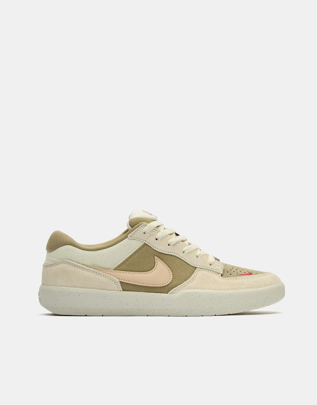 Nike SB Force 58 Skate Shoes - Coconut Milk/Linen-Neutral Olive
