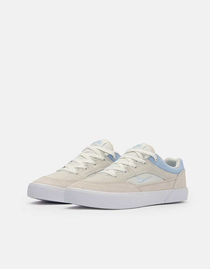 Nike SB Malor Skate Shoes - Phantom/Hydrogen Blue-Summit White-White