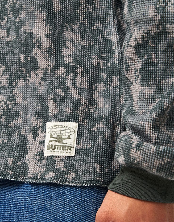 Butter Goods Waffle L/S Top - Digital Camo