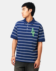 Butter Goods Stars Polo S/S Shirt - Navy