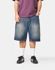 Butter Goods Baggy Denim Shorts - Vintage Indigo Wash