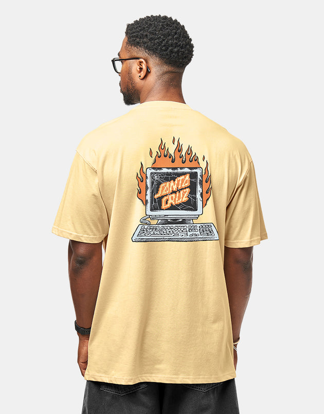 Santa Cruz Self Destruct T-Shirt - Custard