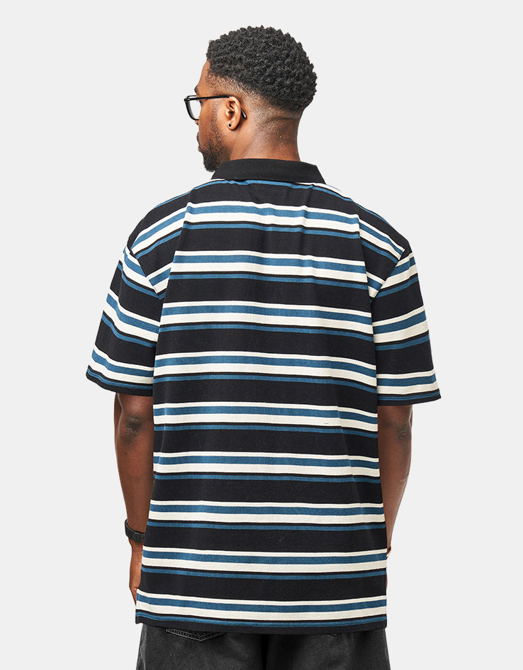 Santa Cruz Cera S/S Polo Shirt - Black/Dark Teal