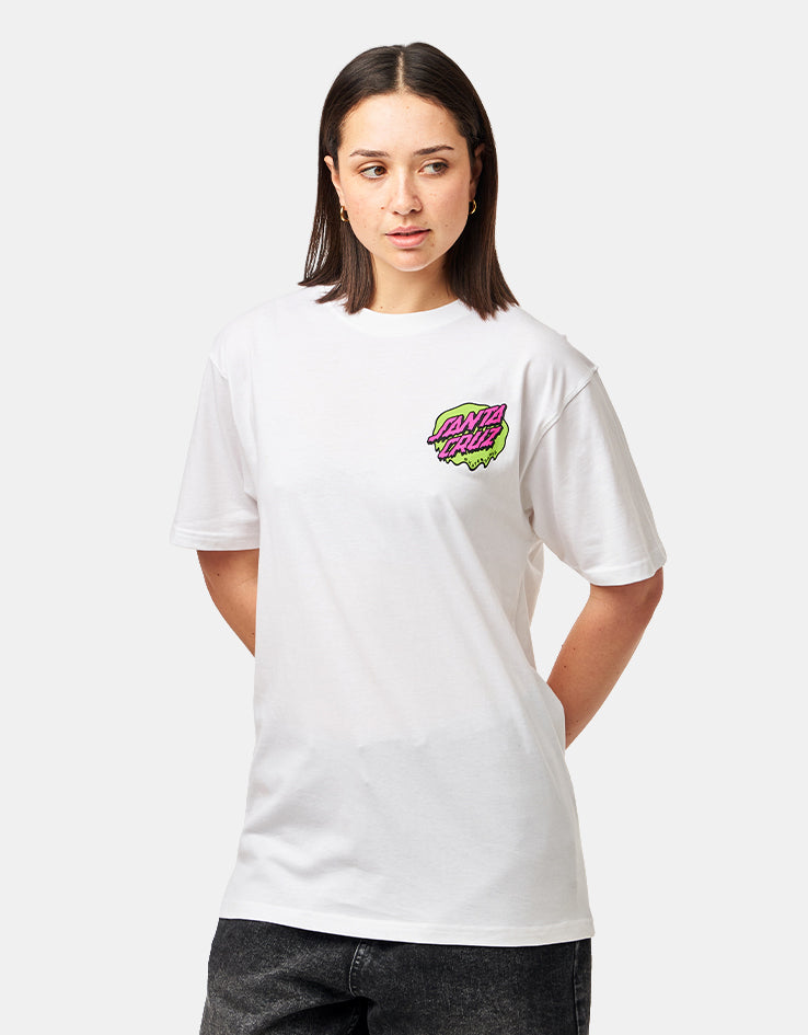 Santa Cruz EXCLUSIVE Slime Scream T-Shirt - White