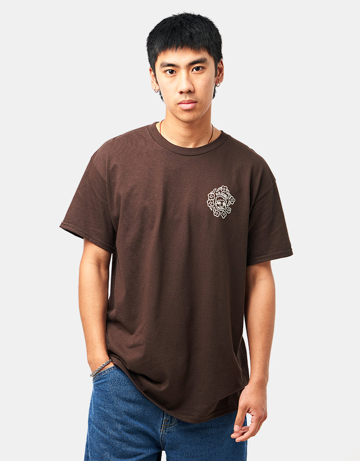 Krooked MG T-Shirt - Dark Chocolate/Cream/Multi