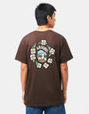 Krooked MG T-Shirt - Dark Chocolate/Cream/Multi