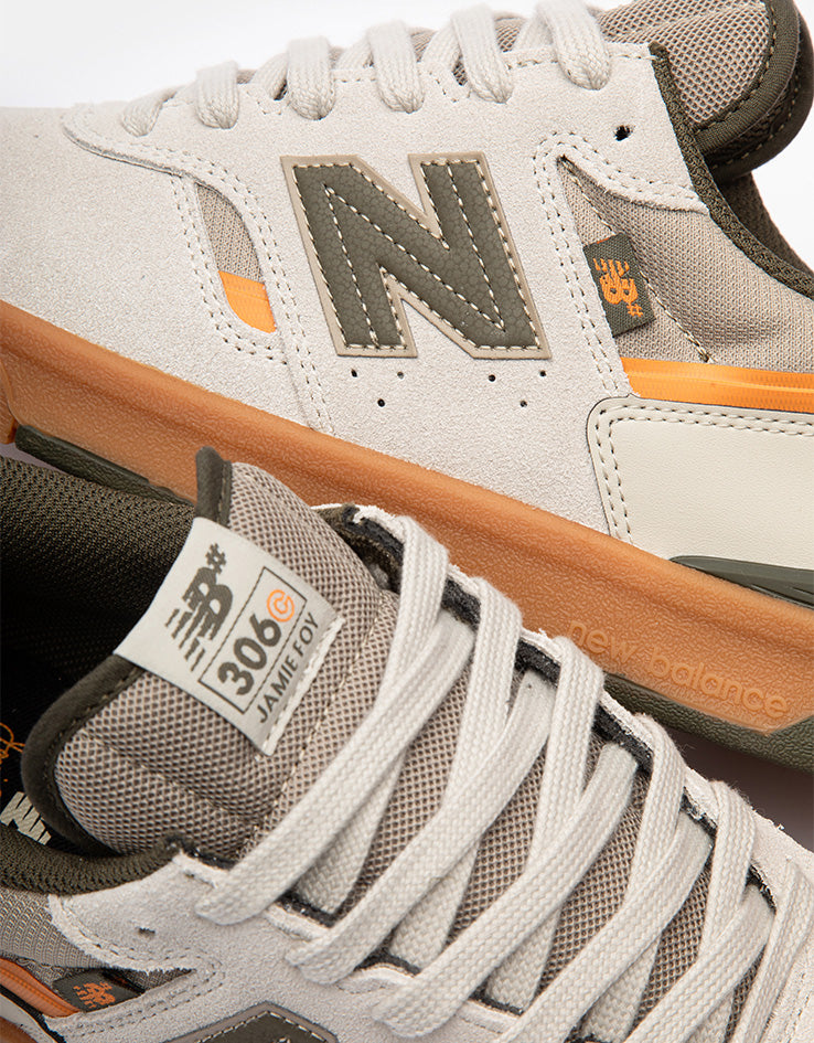 New Balance Numeric 306C Jamie Foy Skate Shoes - Tan/Olive