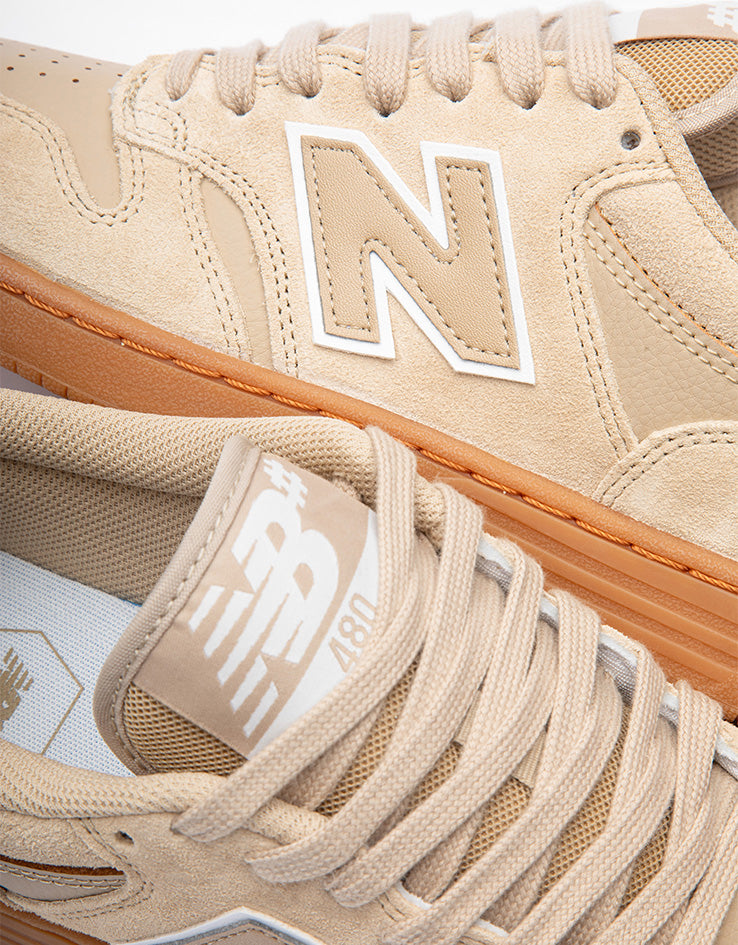 New Balance Numeric 480 Skate Shoes - Tan/Gum