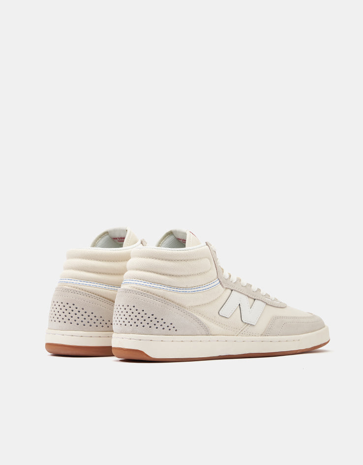 New Balance Numeric 440 High Skate Shoes - Sea Salt/White
