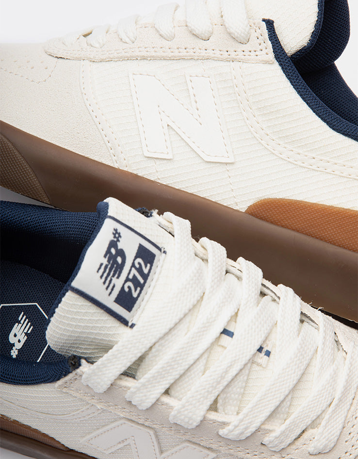New Balance Numeric 272 Skate Shoes - Sea Salt/Dark Gum