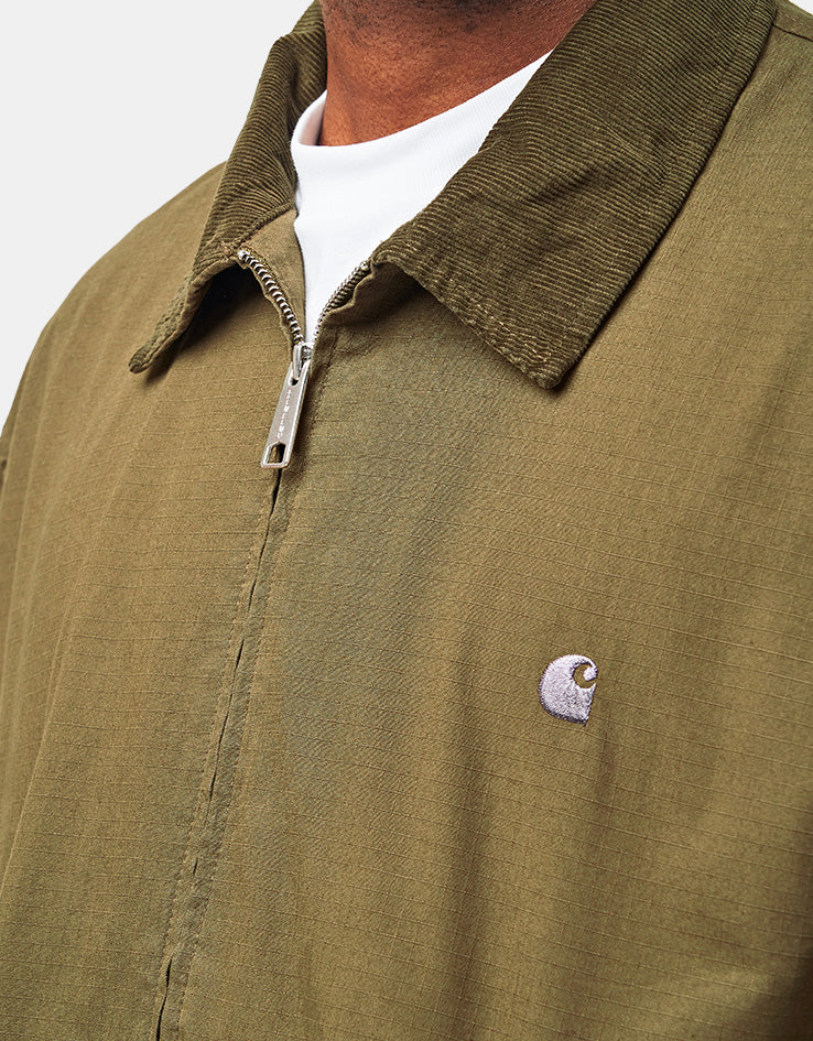 Carhartt WIP Madison Ripstop Jacket - Dark Beech/Black (Garment Dyed)