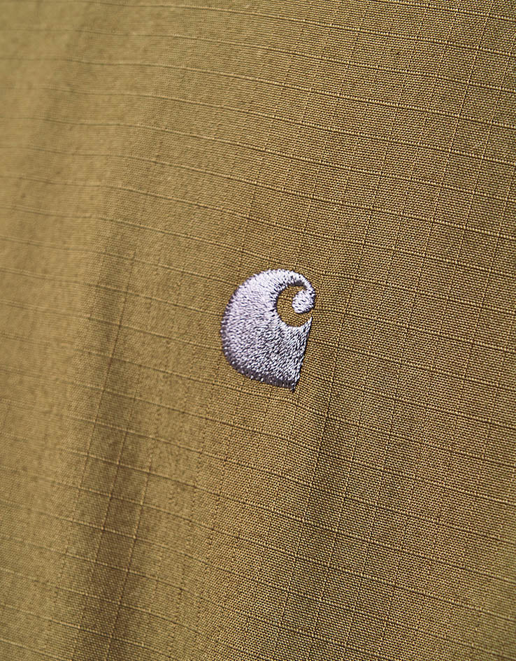 Carhartt WIP Madison Ripstop Jacket - Dark Beech/Black (Garment Dyed)