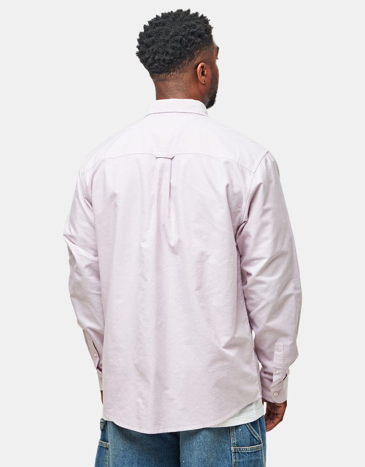 Carhartt WIP L/S C-Logo Shirt - Hortensia/White