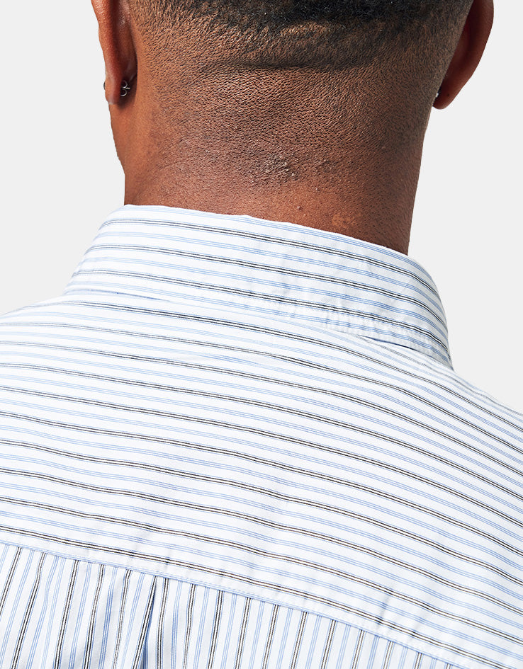Carhartt WIP S/S Keene Shirt - Keene Stripe/White