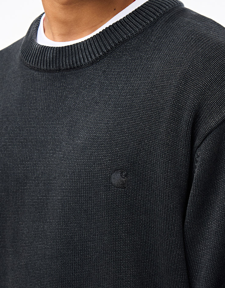Carhartt WIP Kori Sweater - Black (Garment Dyed)