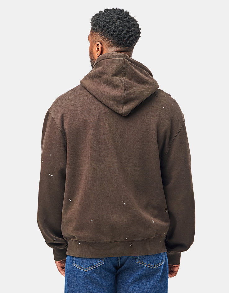 Carhartt WIP Hooded Painter Jacket - Tobacco (Destroy Wash/Splatter)