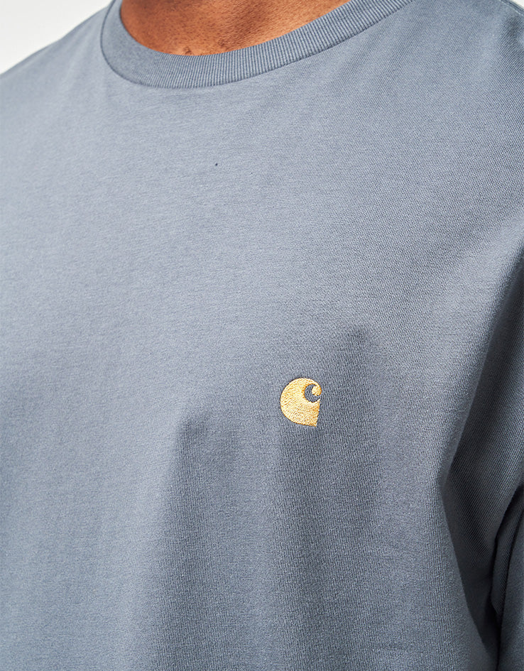 Carhartt WIP S/S Chase T-Shirt - Styx/Gold