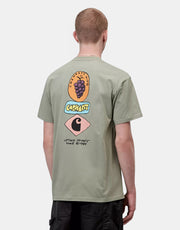 Carhartt WIP S/S Stacked Grapes T-Shirt - Shady Green