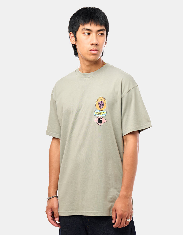 Carhartt WIP S/S Stacked Grapes T-Shirt - Shady Green