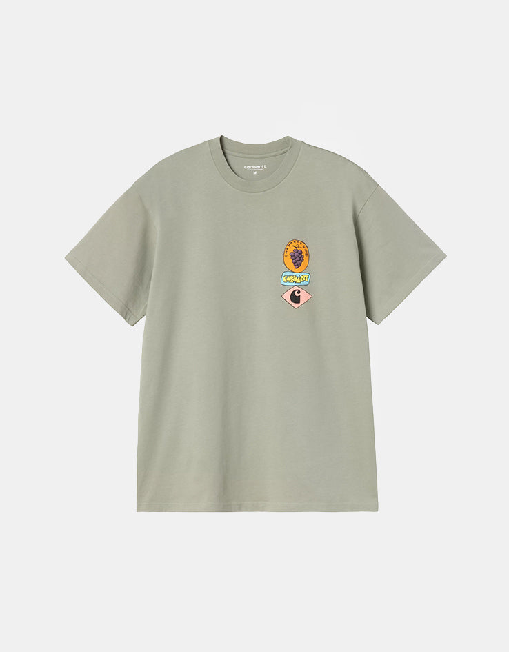 Carhartt WIP S/S Stacked Grapes T-Shirt - Shady Green