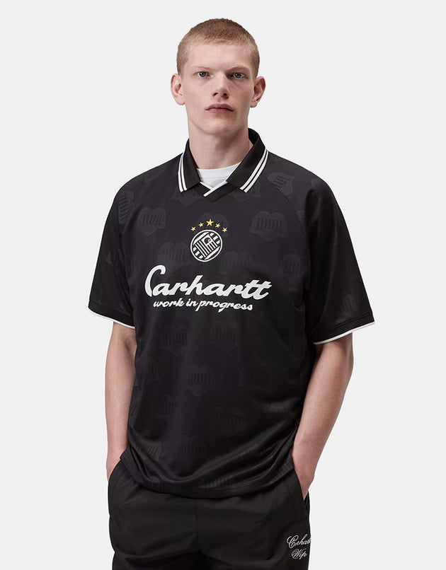 Carhartt WIP S/S Terrace Football T-Shirt - Heart Train Jacquard/Black