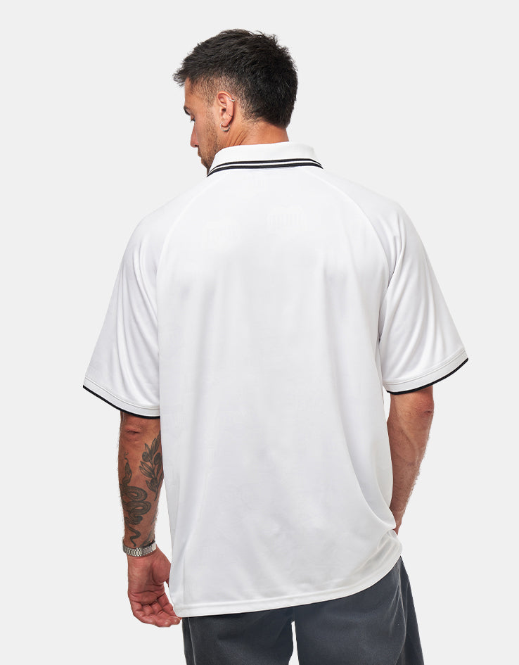 Carhartt WIP S/S Terrace Football T-Shirt - Heart Train Jacquard/White