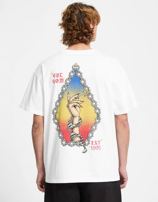 Volcom x Daniel Shepard Unlocked T-Shirt - White