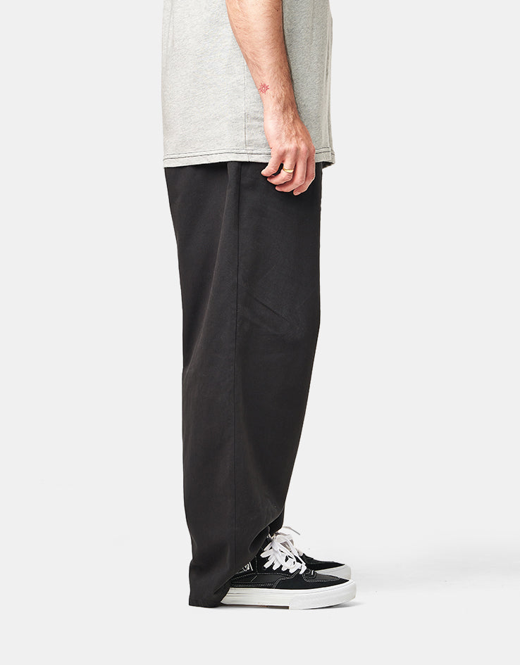 Volcom Chillow Pleat Elasticated Waist Pant - Antique Black